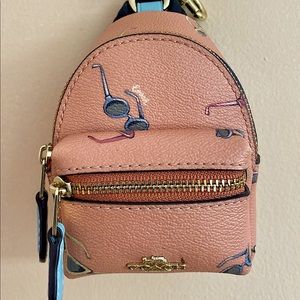 Coach mini backpack keychain